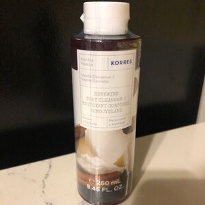 KORRES New! vanilla cinnamon renewing body cleanser 8.45 fl oz sealed
